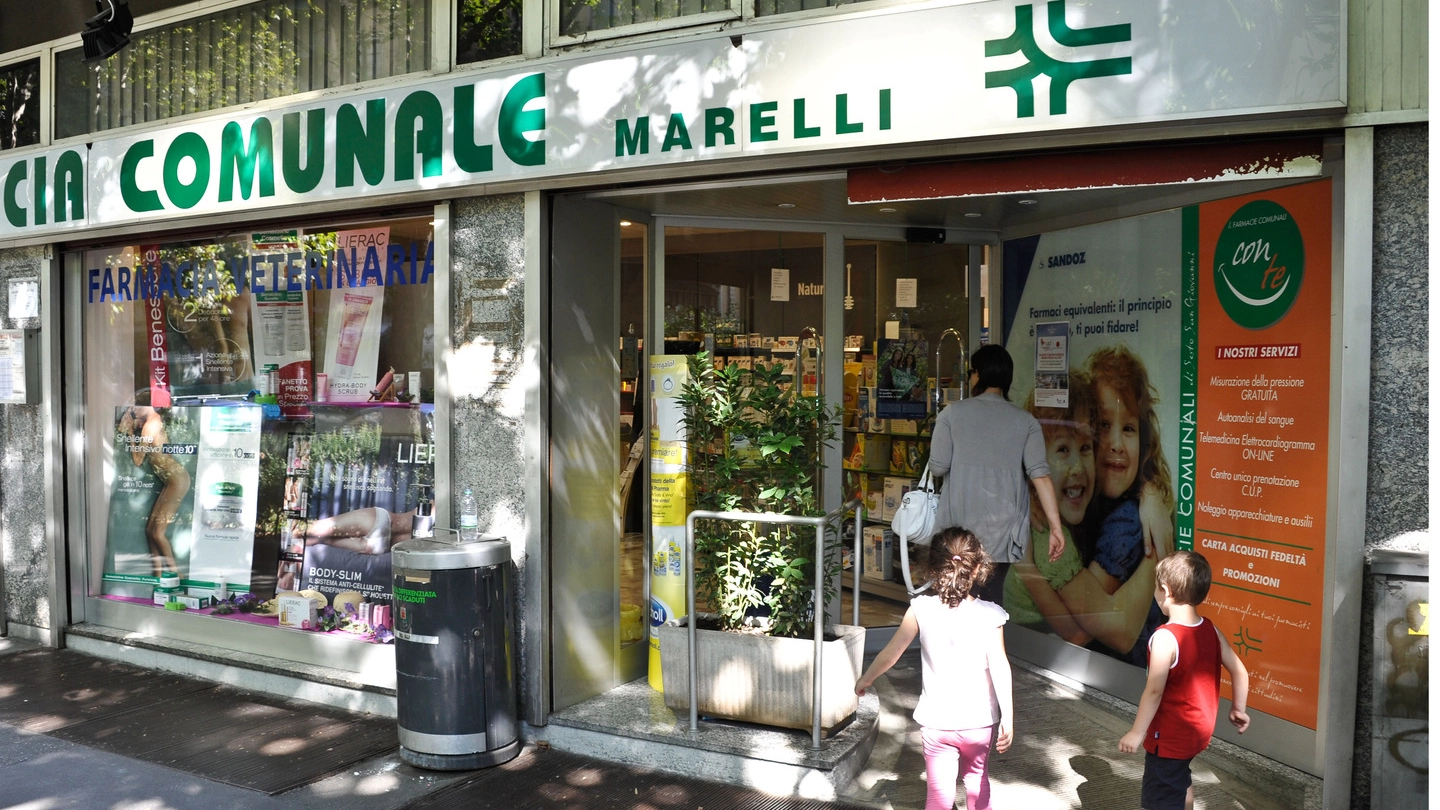 La farmacia comunale Marelli in viale Marelli a Sesto