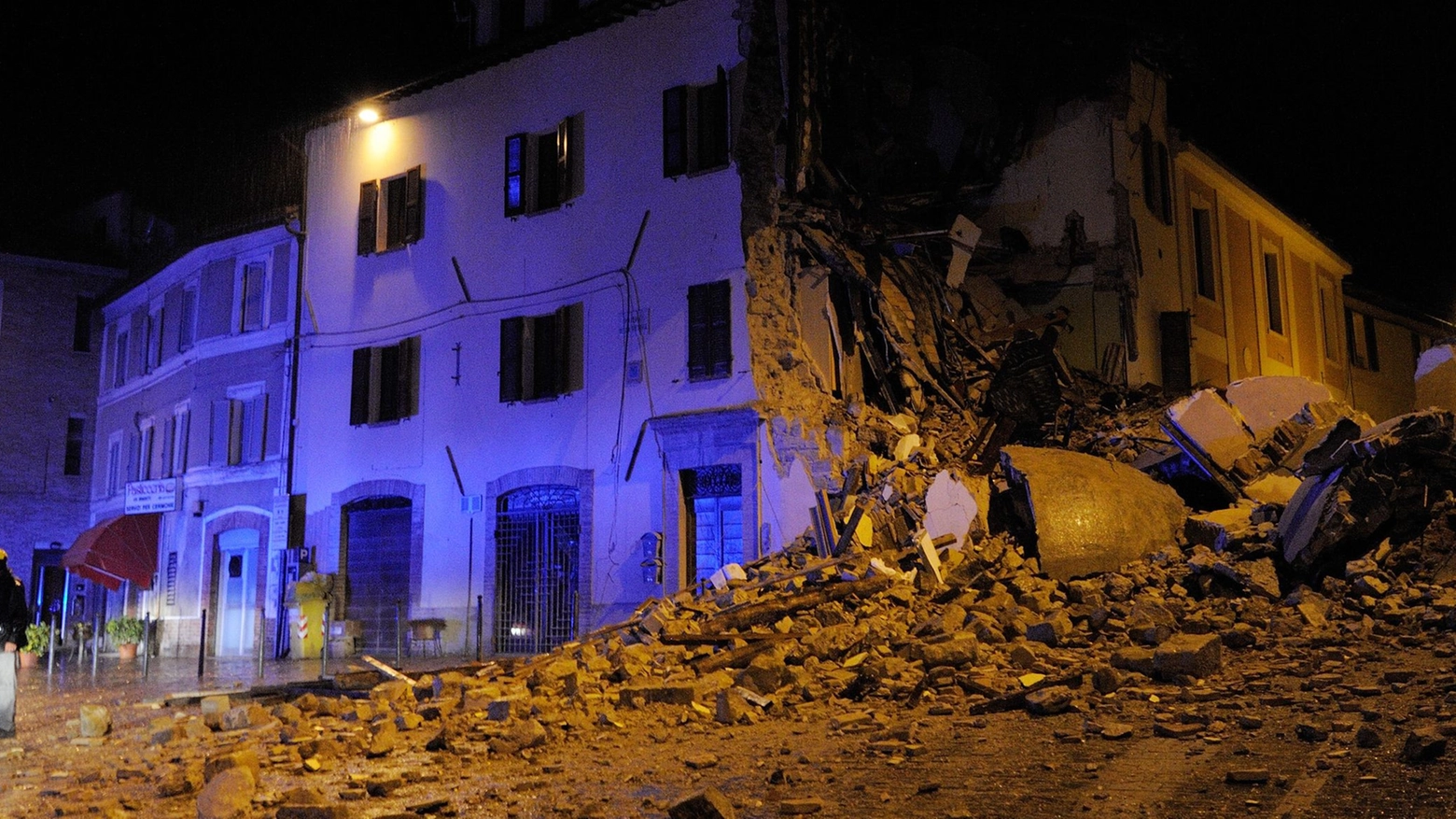 Camerino, i danni del terremoto del 26 ottobre (LaPresse)