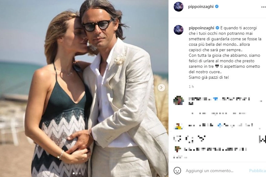 Filippo Inzaghi e Angela Robusti