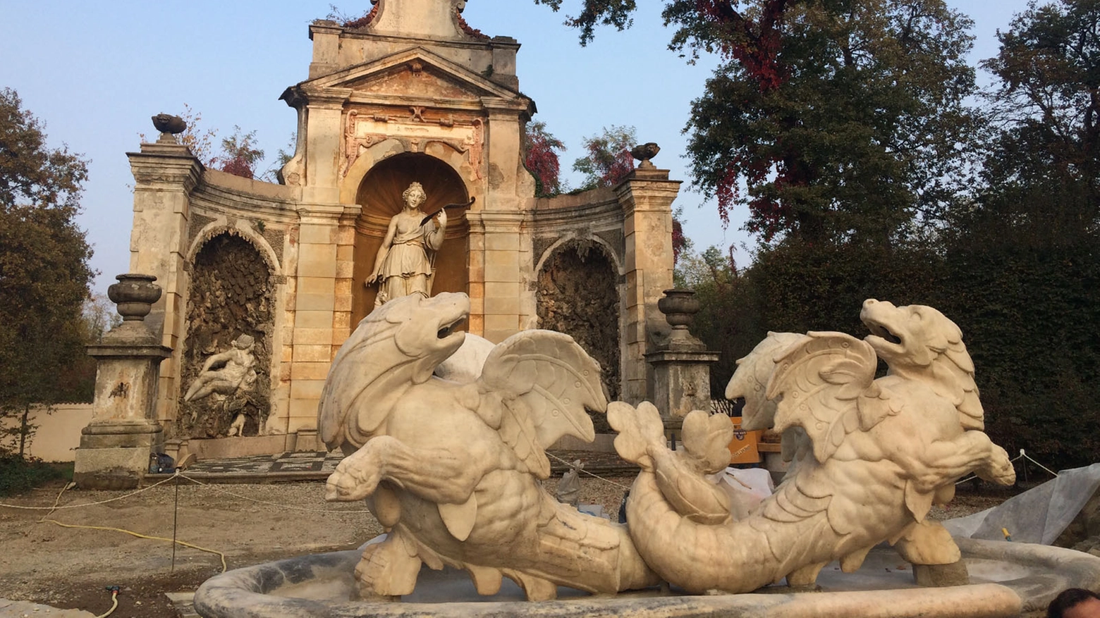 Fontana di Tritone a Villa Arconati Fontana di Tritone a Villa Arconati