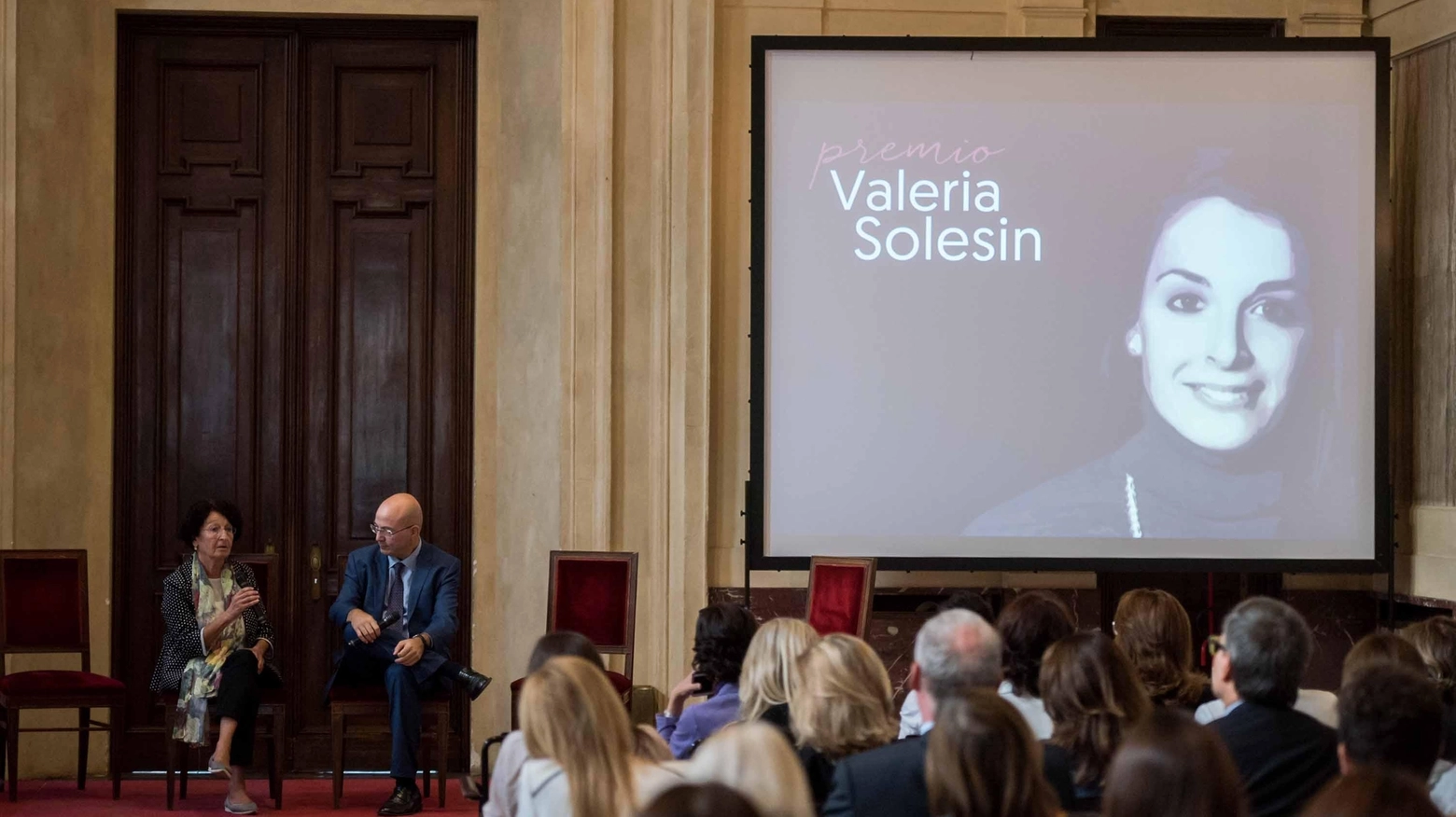 Luciana Milani, madre di Valeria e Aldo Cazzullo all'edizione del premio del 2016