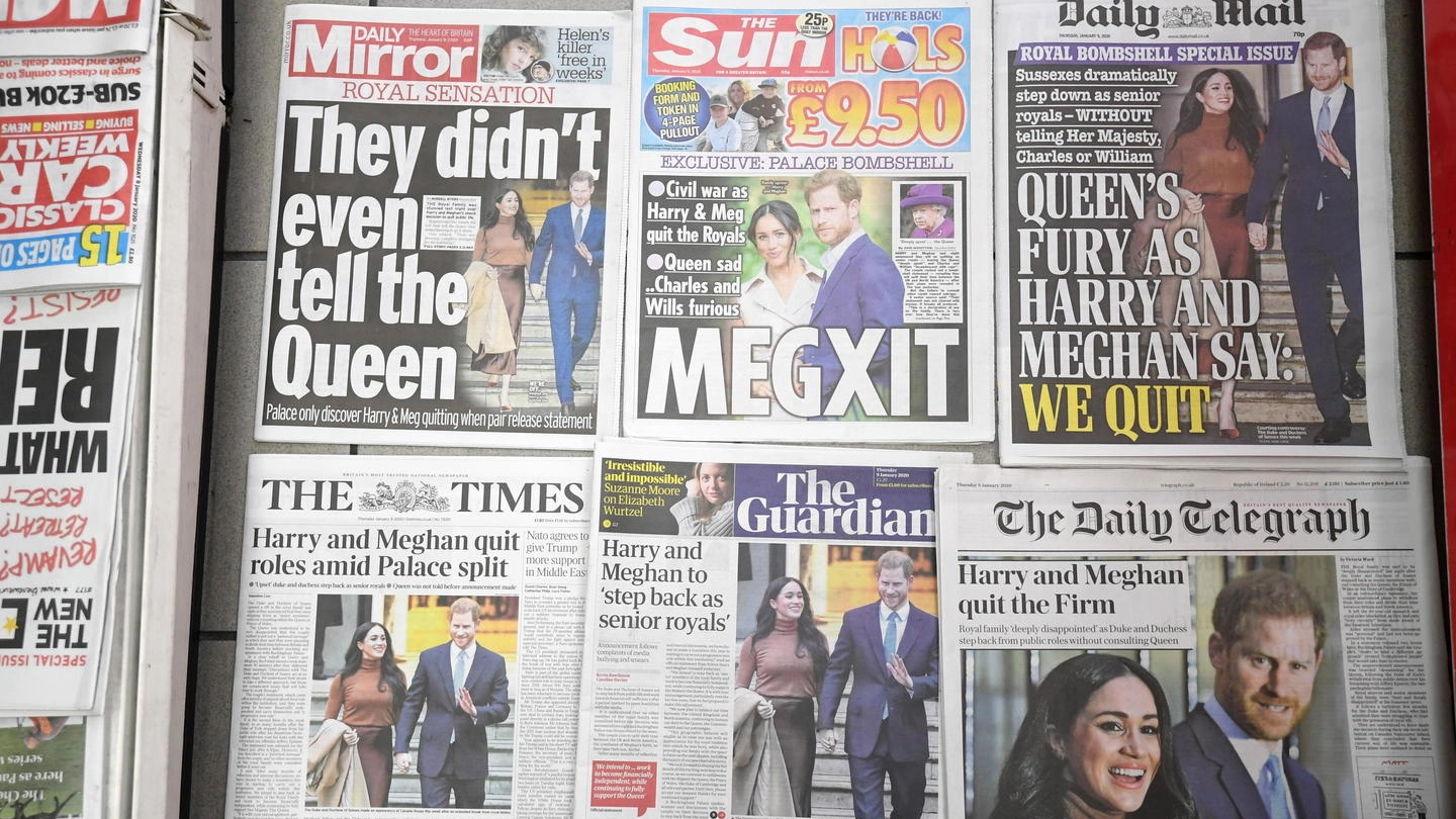 I tabloid britannici contro Meghan (Ansa)