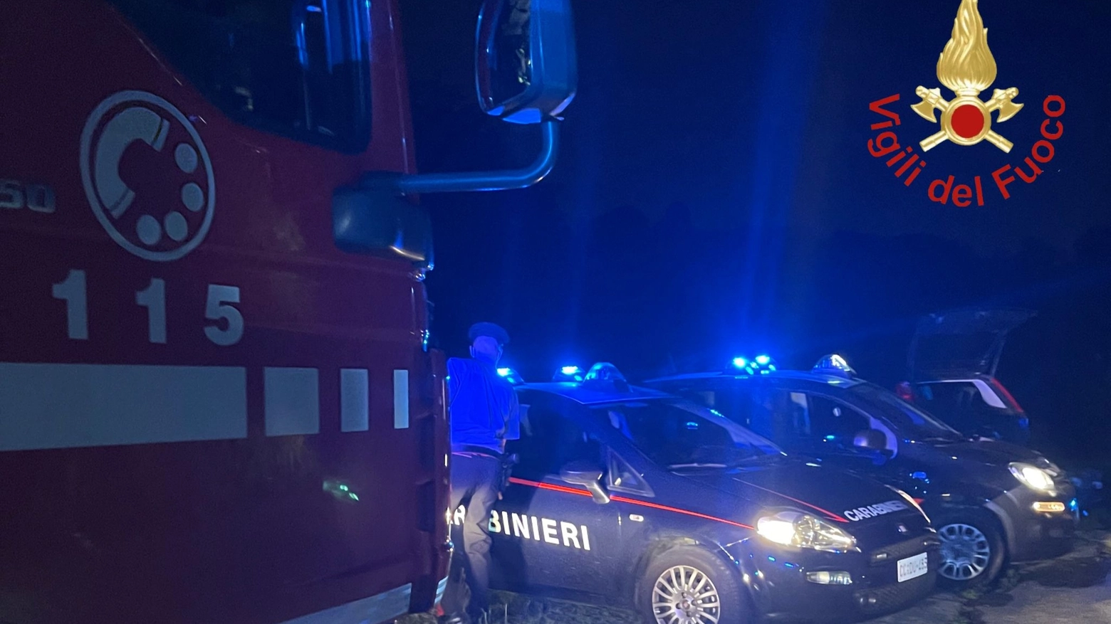 Intervenuti vigili del fuoco e carabinieri