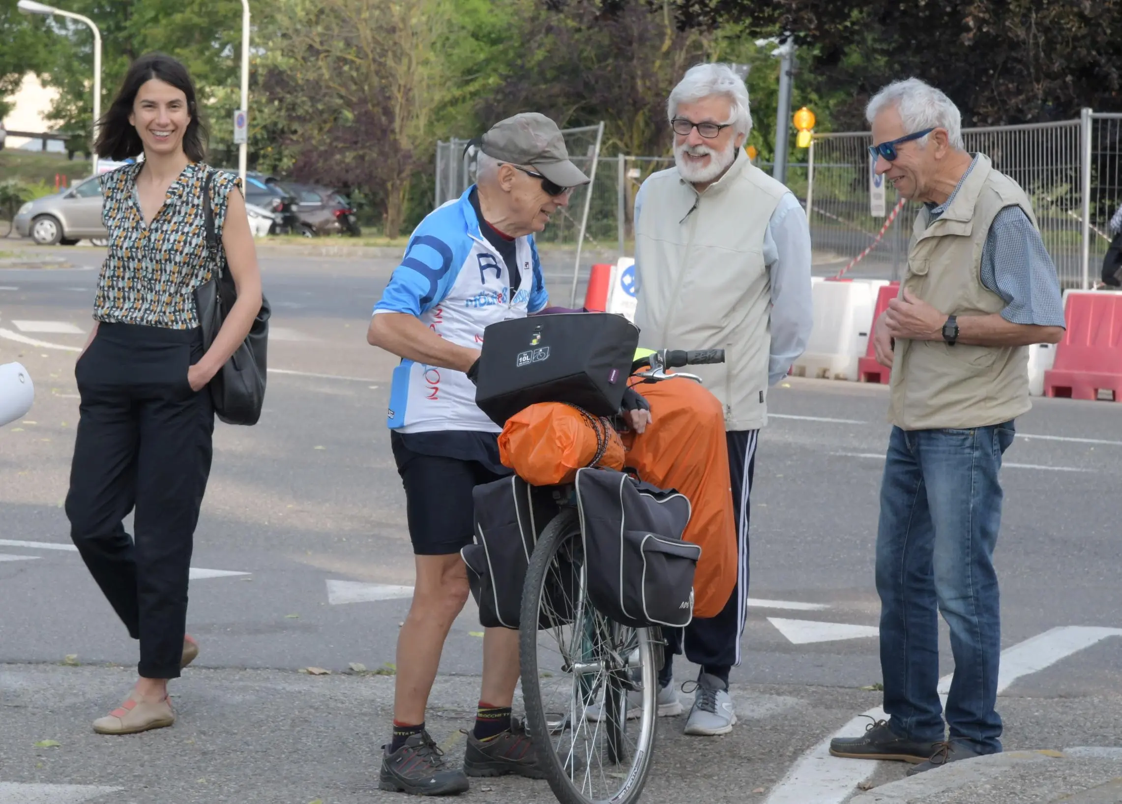 Il ciclo-viaggiatore In sella alla bicicletta fino a Bruxelles L’ultima sfida di Vallati