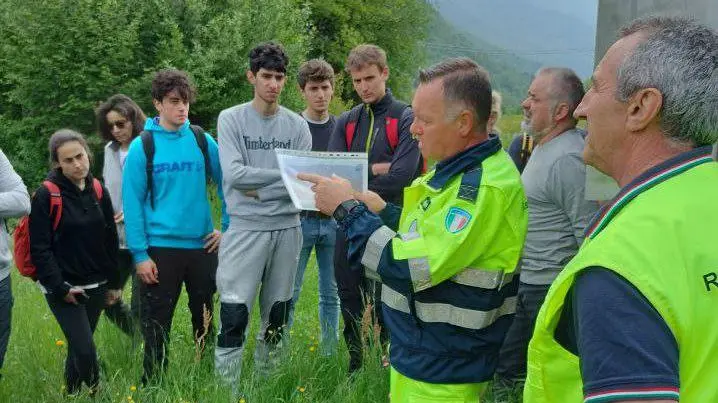 Università e montagne Studenti del Politecnico a lezione sulla frana Università e montagne Studenti del Politecnico a lezione sulla frana