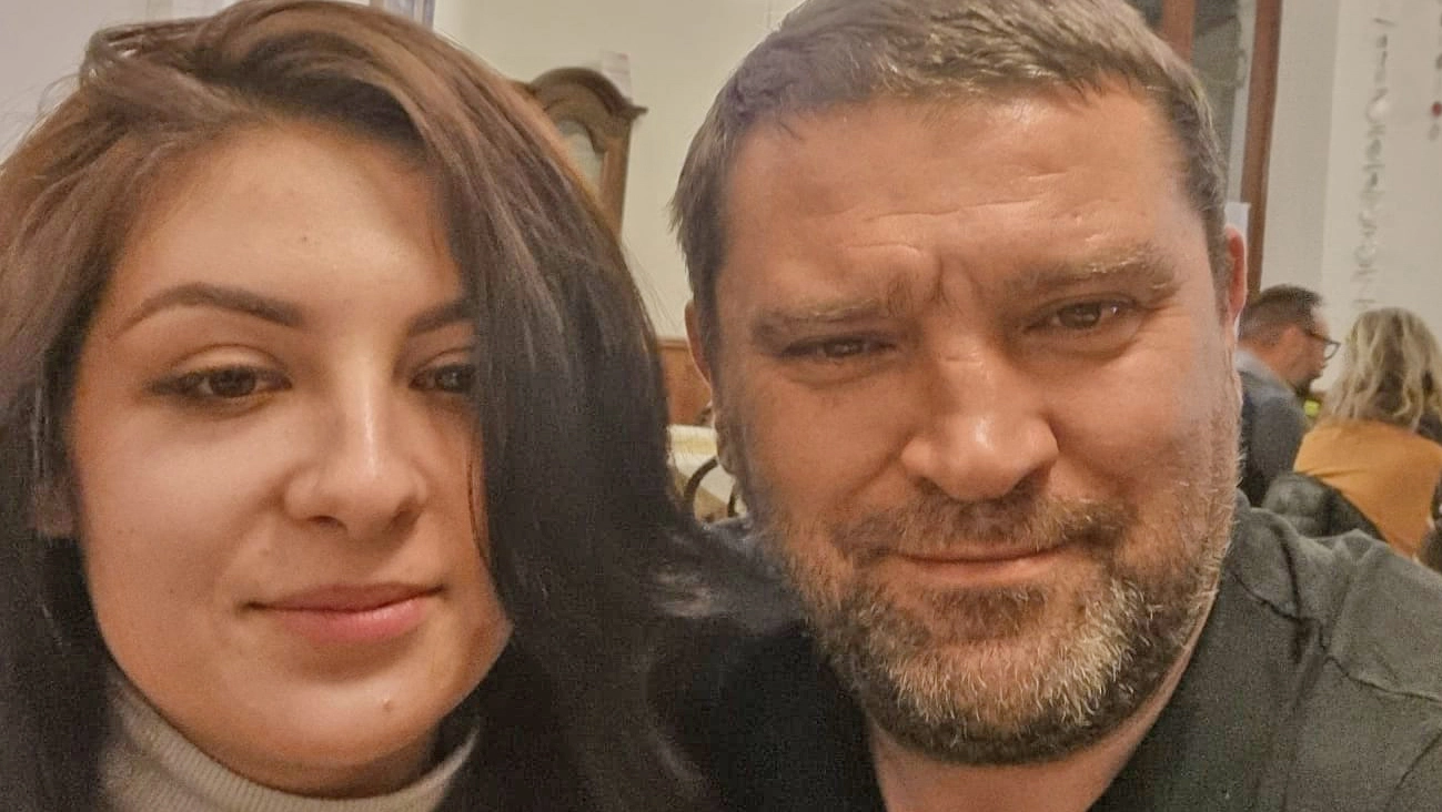 Yana Malaiko con il padre Oleksandr