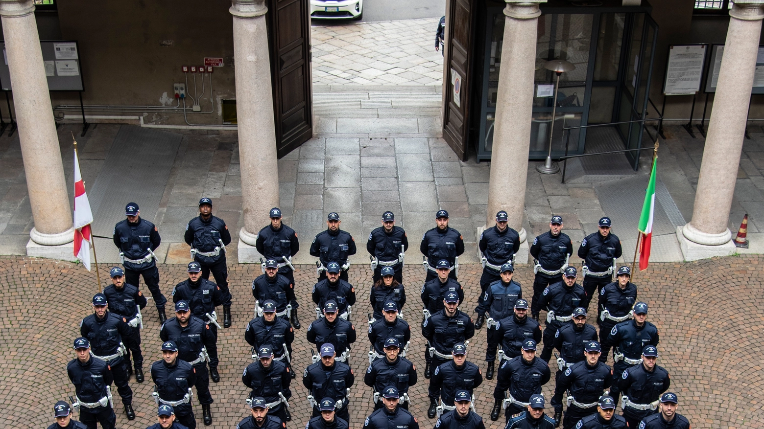 I nuovi agenti della polizia locale di Milano