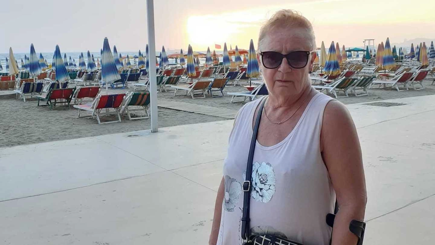 La 76enne Gabriella Mondoni si è trasferita un anno e mezzo fa nella città sull’Adriatico