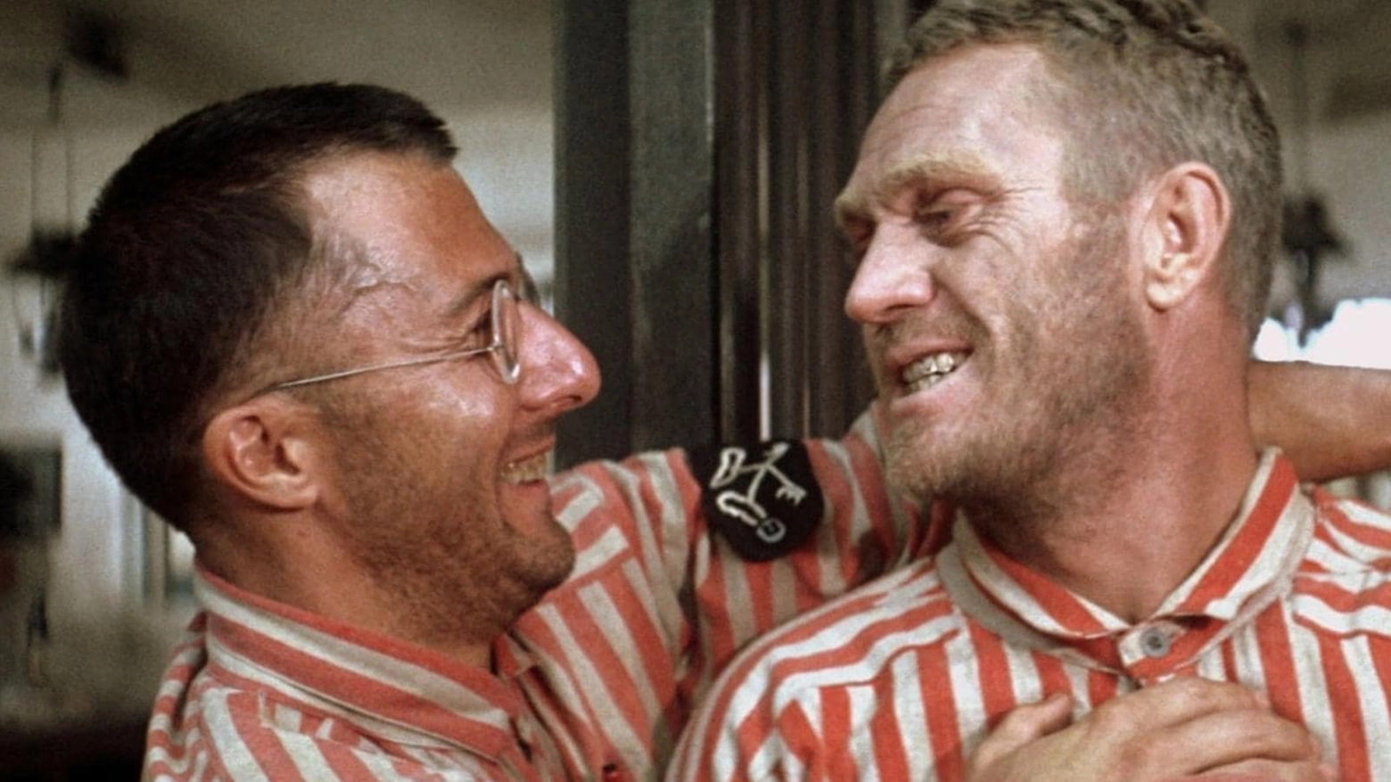 Dustin Hoffman e Steve McQueen nel film Papillon