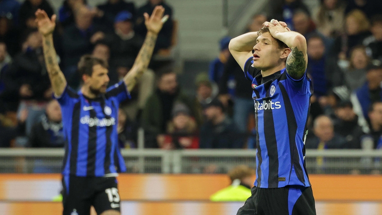 Nicolò Barella si dispera: l'Inter si ferma ancora