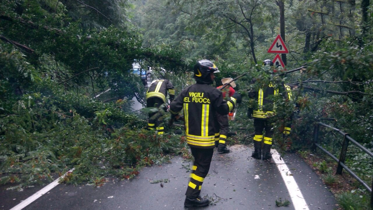 Intervento dei vigili del fuoco 