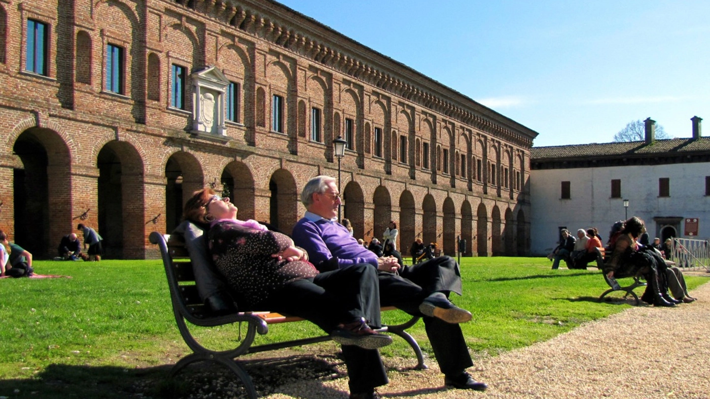 Nell'onirico teatro Olimpico di Sabbioneta, o teatro all’Antica di Sabbioneta, sono stati resi noti i risultati del lavoro dell’Unesco e le prospettive per il futuro