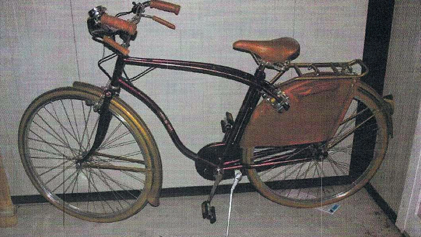 La bicicletta sequestrata ad Alberto Stasi 
