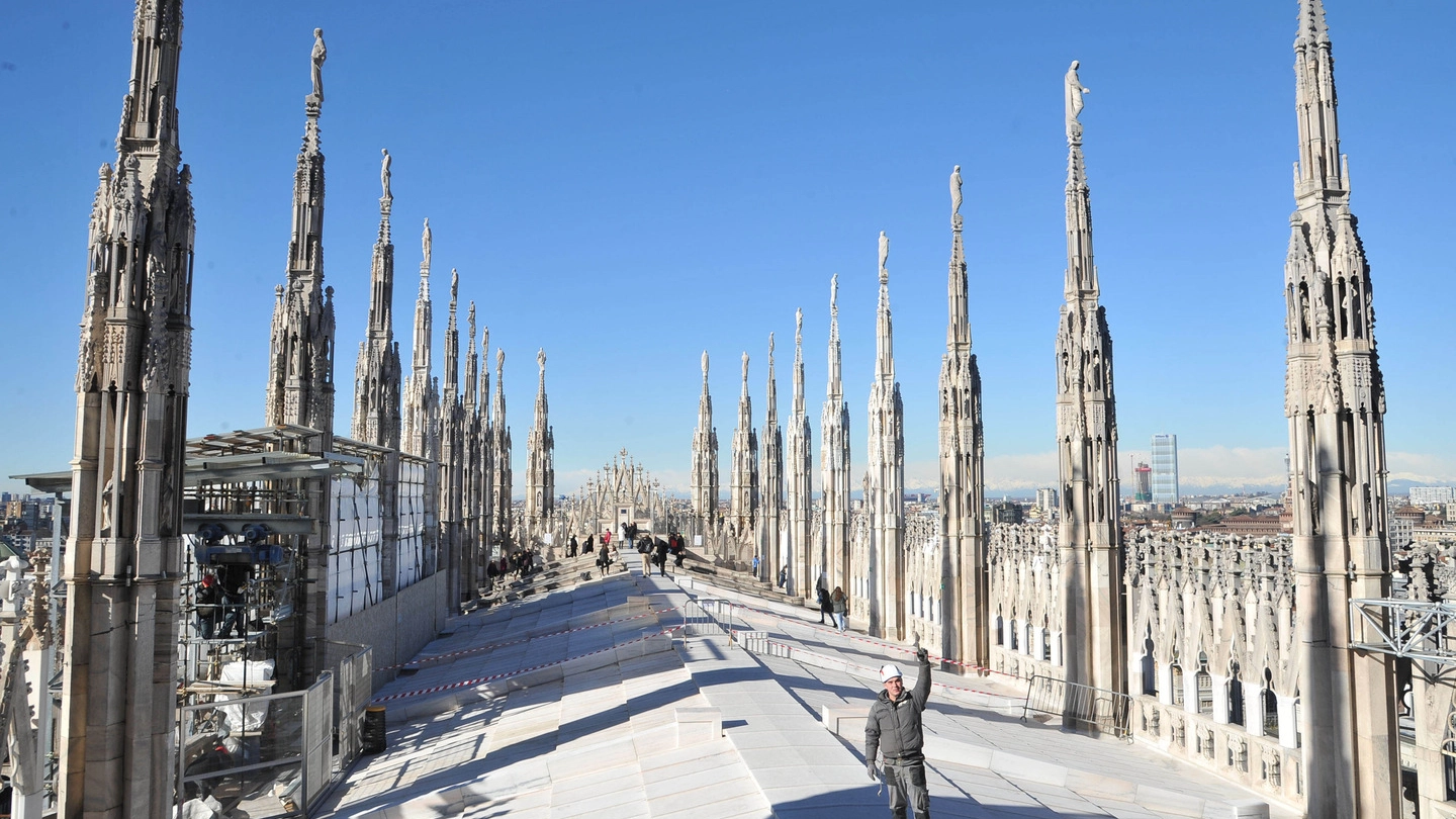 Sul tetto del Duomo