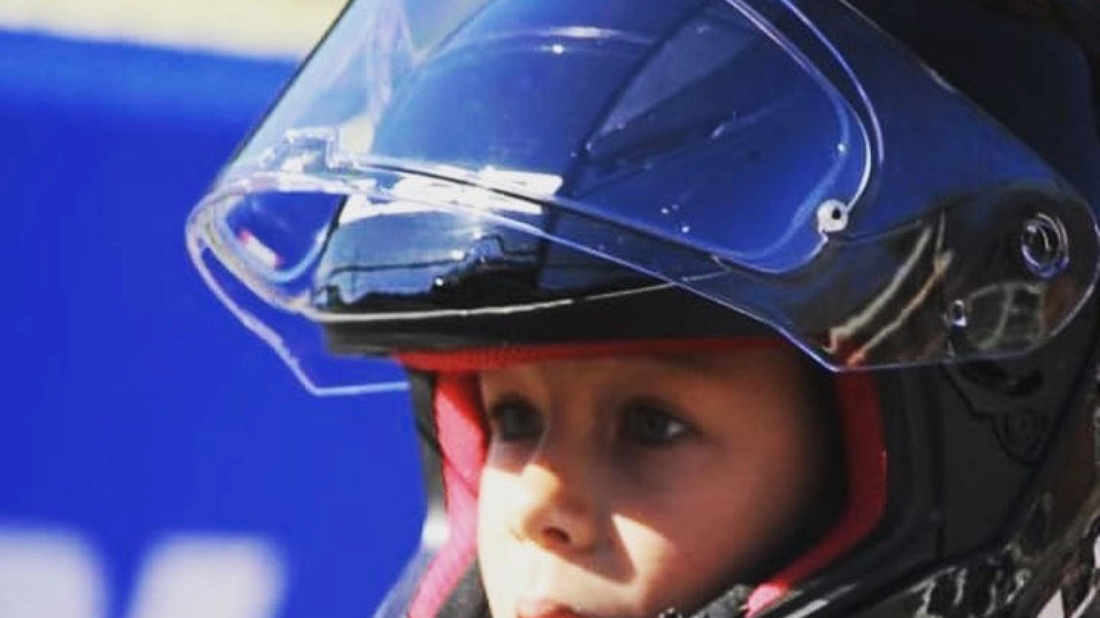 Mathis Bellon, il baby motociclista francese in una foto tratta da Facebook (Ansa)