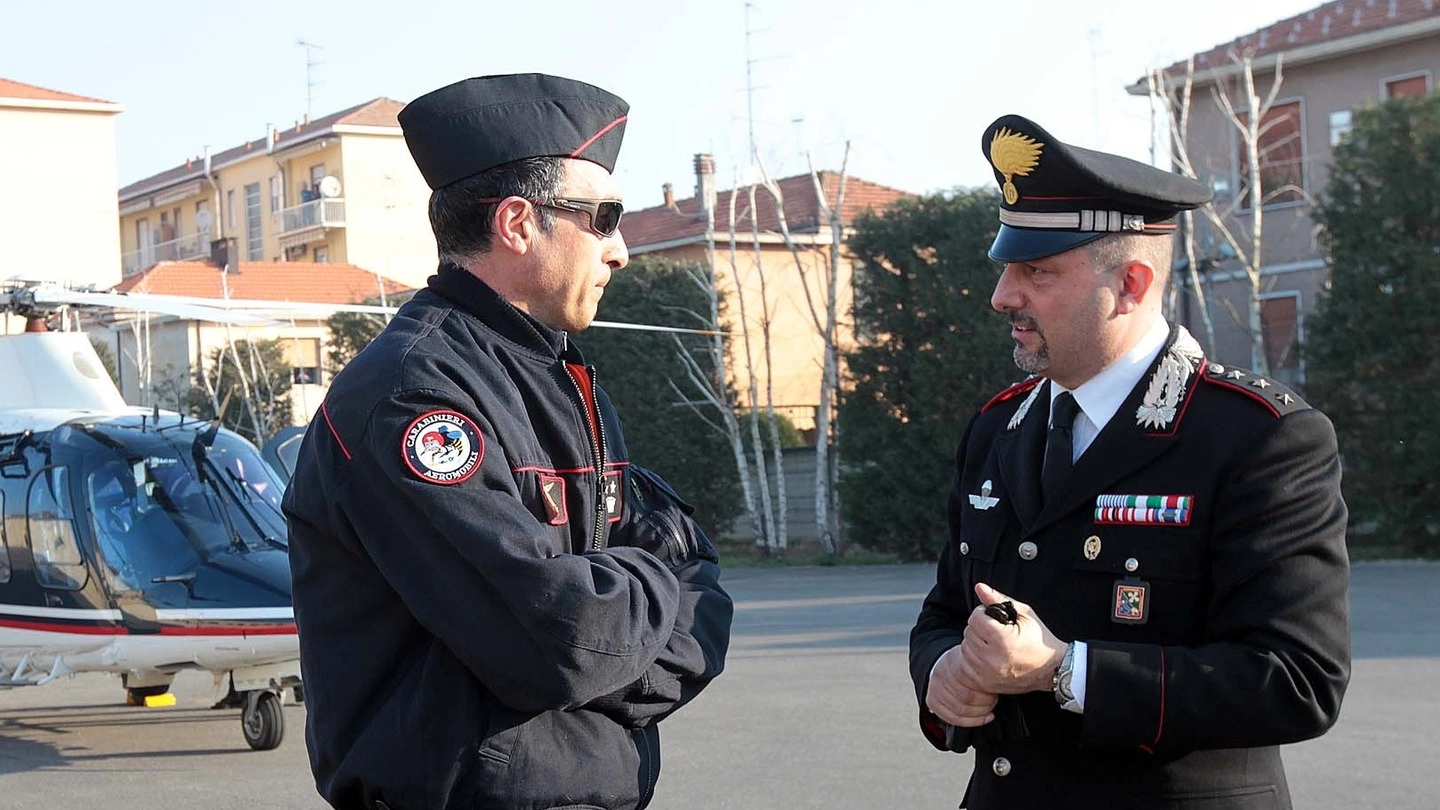 Il colonnello Massimo Margini e il capitano Rocco Papaleo durante il blitz
