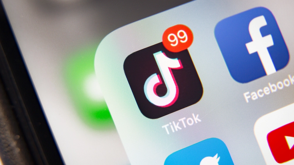 Notifiche sull'app di TikTok su smartphone