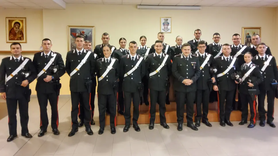 I nuovi carabinieri che hanno preso servizio in provincia di Lecco
