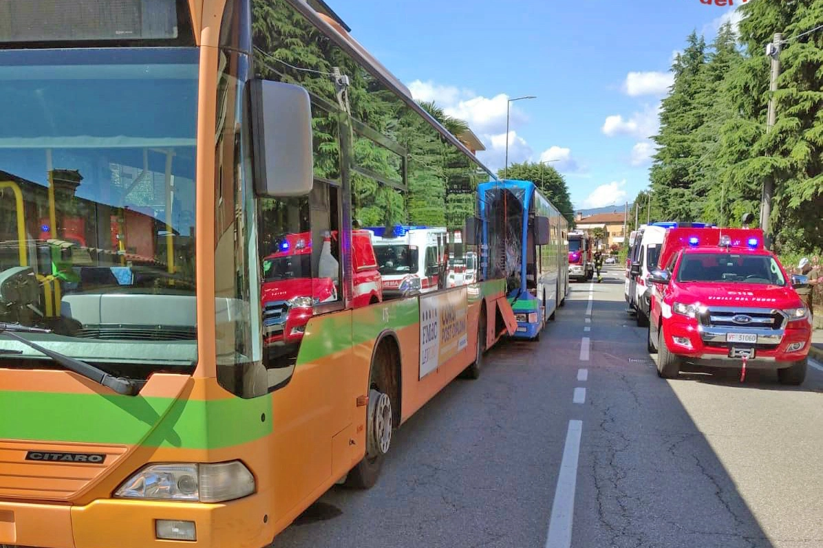I due autobus coinvolti
