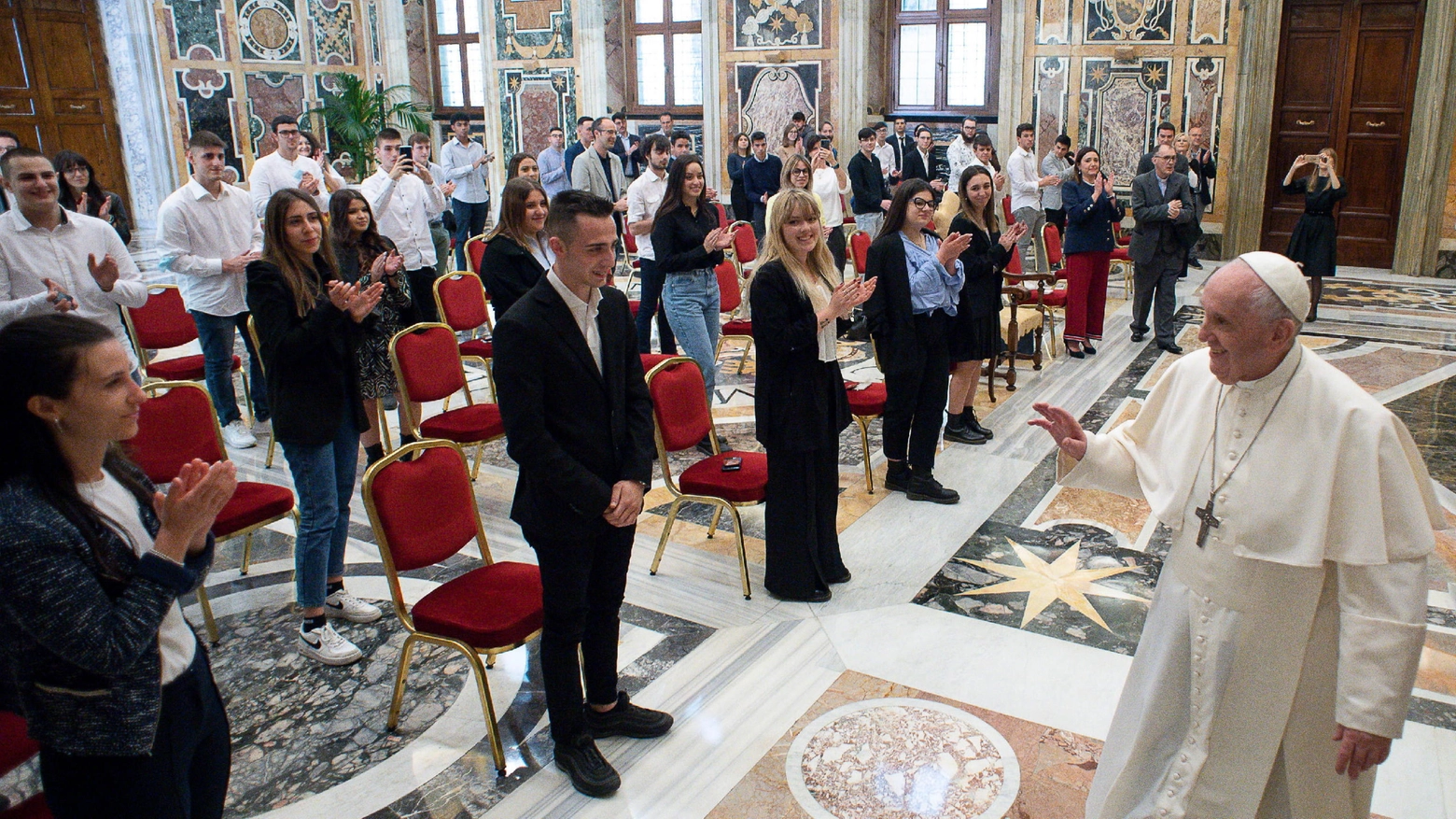 Papa Francesco incontra studenti e docenti di Codogno