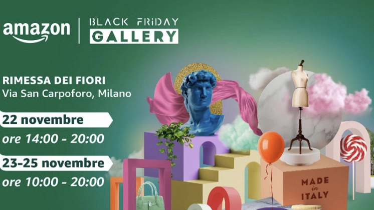 Milano, Amazon apre la Black Friday Gallery