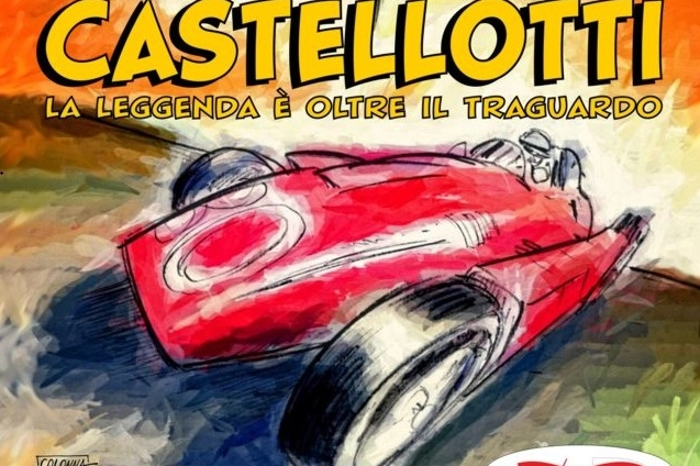 Il fumetto dedicato a Eugenio Castellotti, pilota d F1 che vinse la Mille Miglia nel 1956