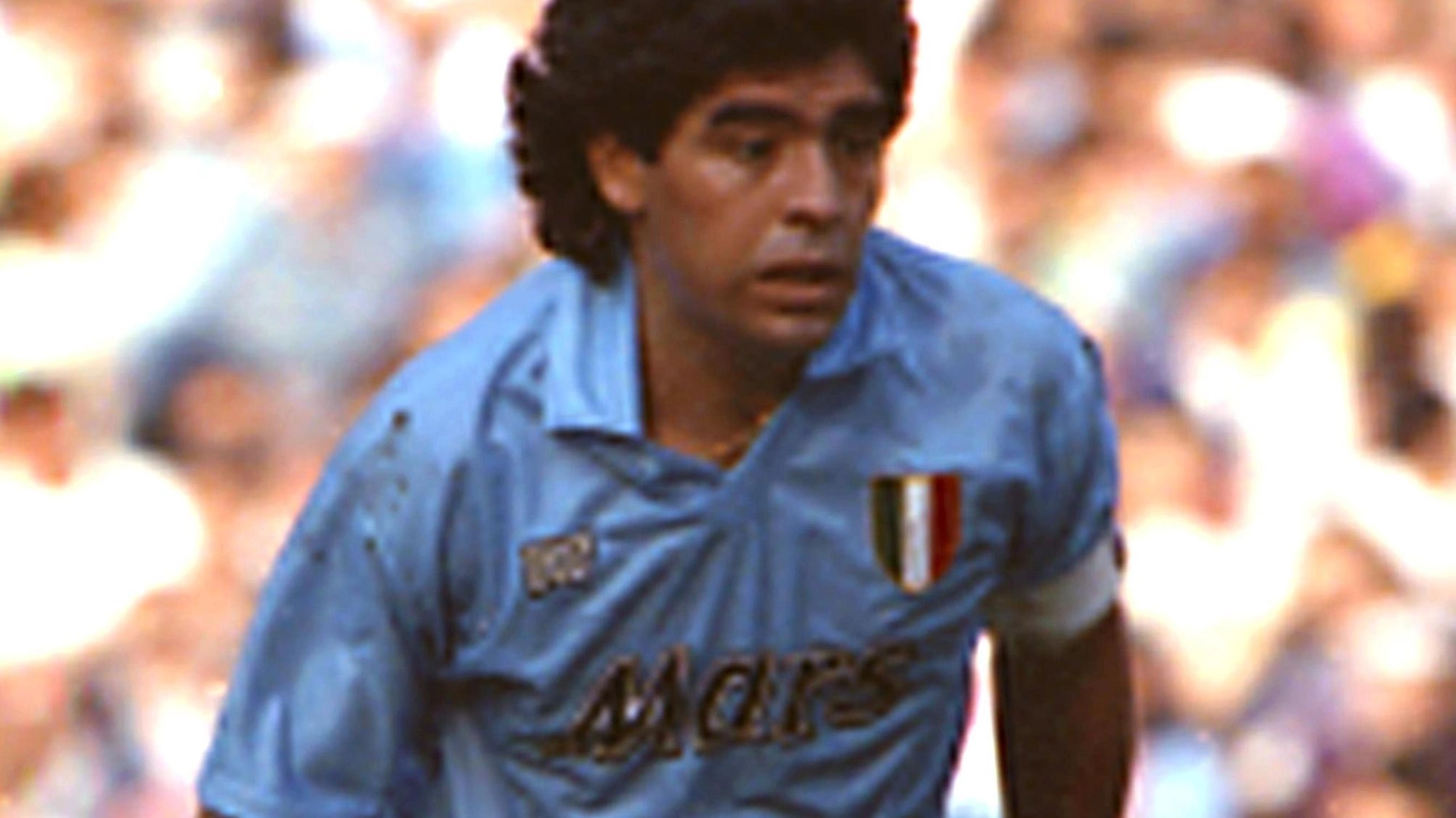 Maradona con la maglia del Napoli