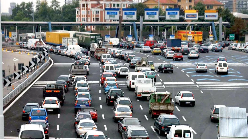 Il casello a Sesto San Giovanni