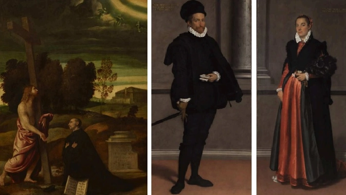 Nuova iniziativa della fondazione che prevede il recupero di tre importanti dipinti di Moretto e Moroni