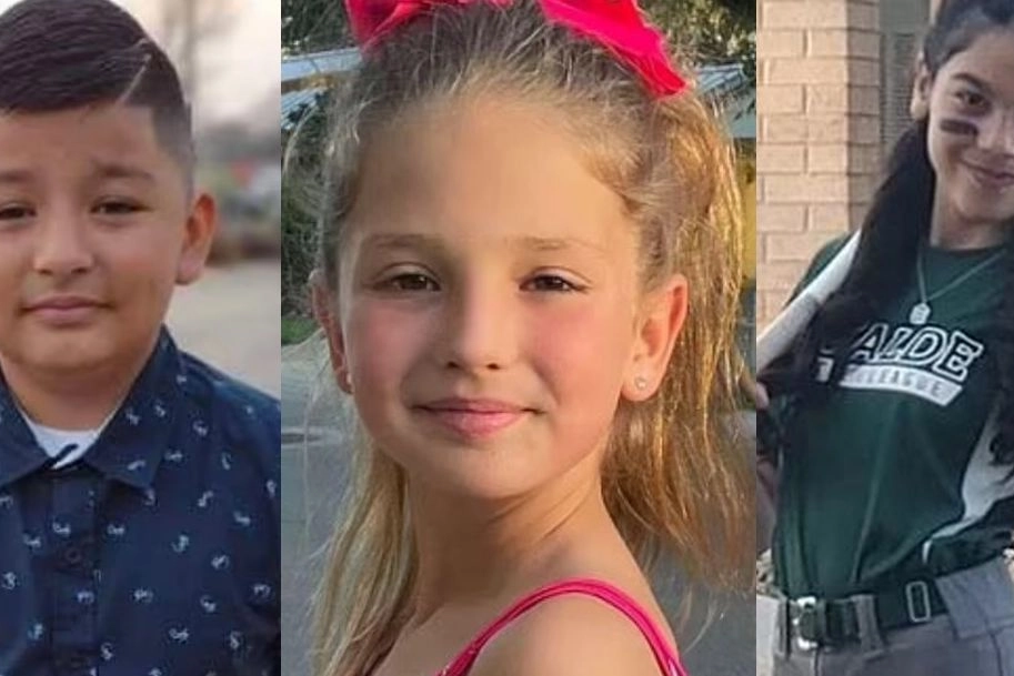 Da sinistra: Xavier Lopez, Makenna Elrod ed Elijah Cruz Torres