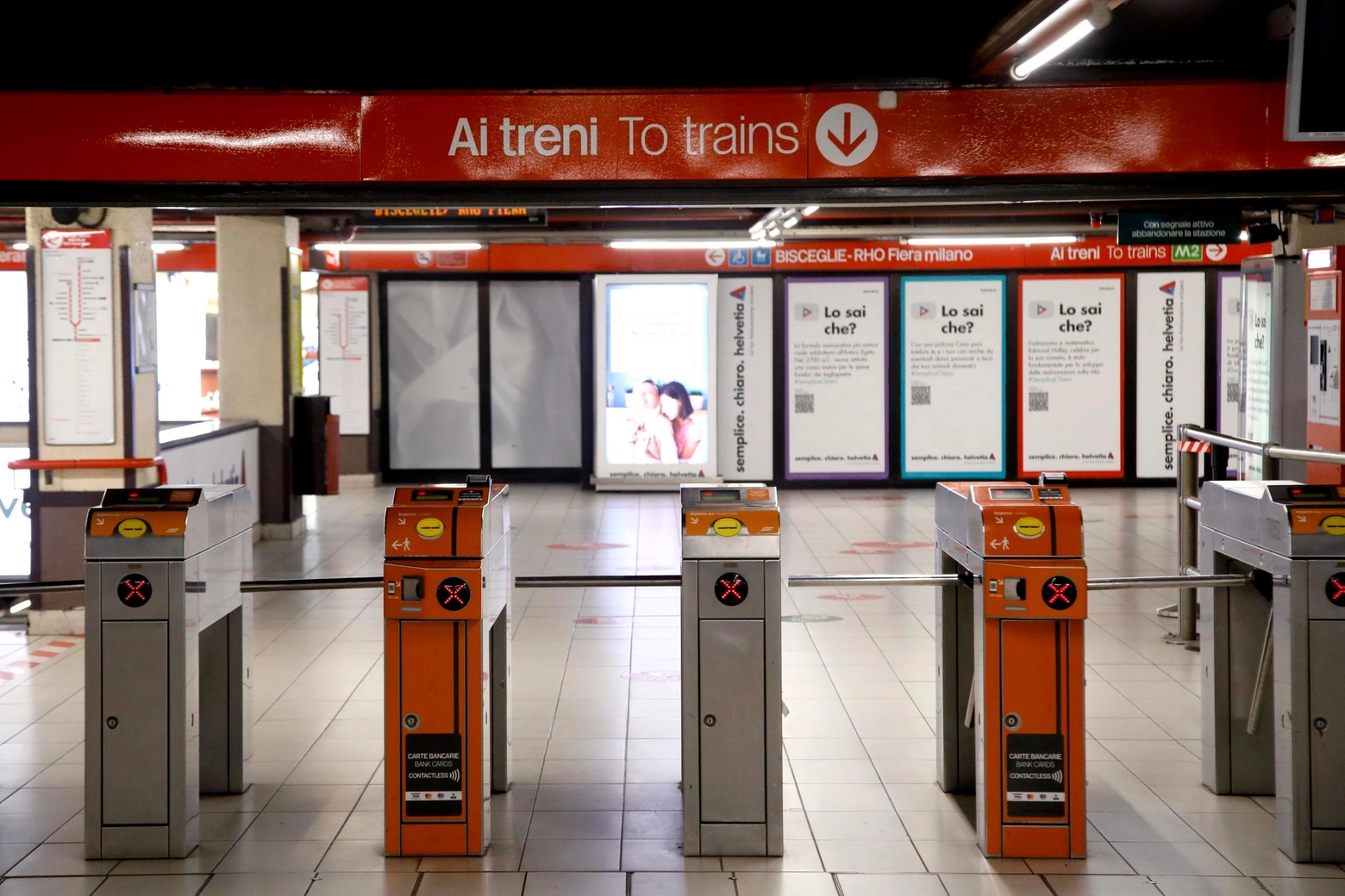 La fermata della metropolitana di Bisceglie