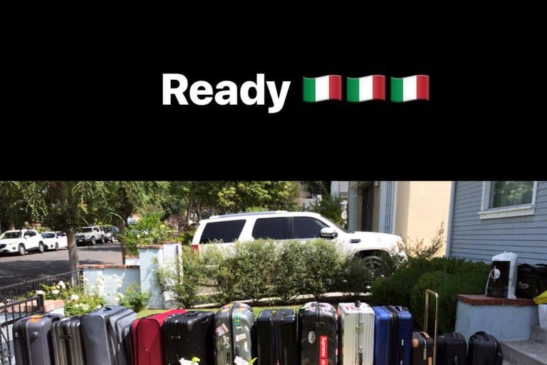 I bagagli di Chiara e Ferragni e Fedez (InstagraM)