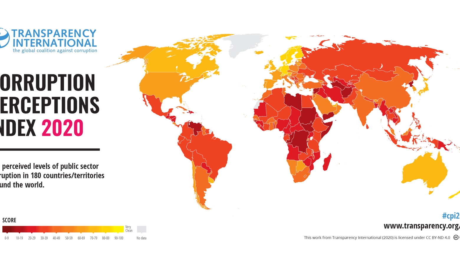 La mappa dell'indice di corruzione