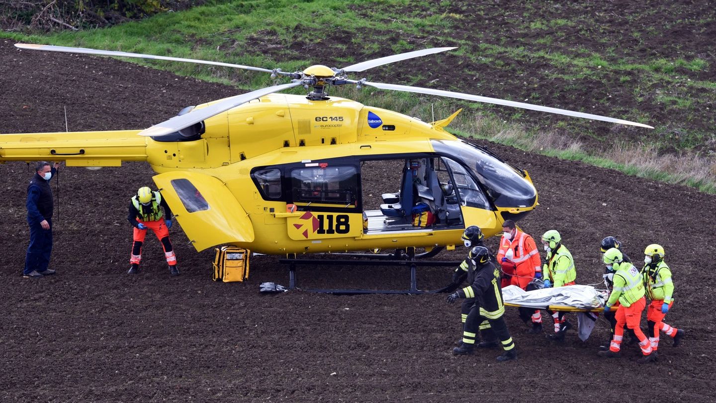 Il ferito è stato portato in ospedale con l'elicottero (Archivio)