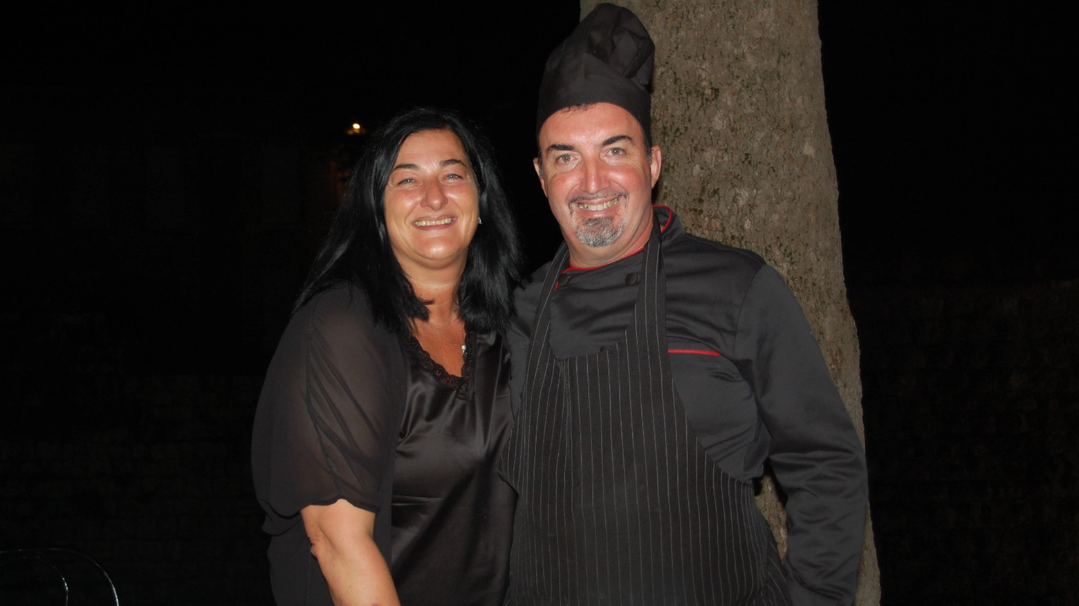 Lo chef Pierluigi Toscani con la moglie Gabriella Pe