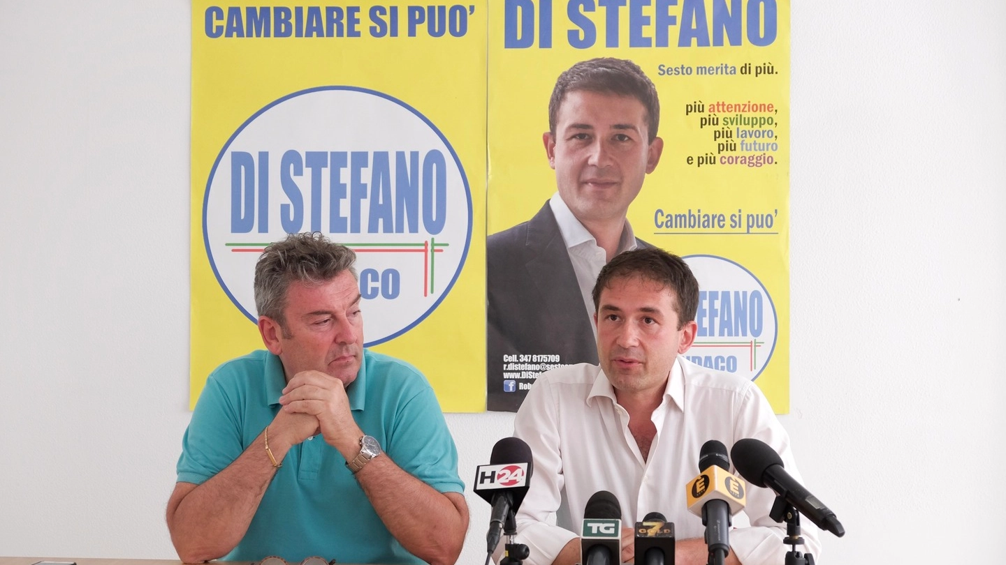 Roberto Di Stefano (a destra) con Gianpaolo Caponi