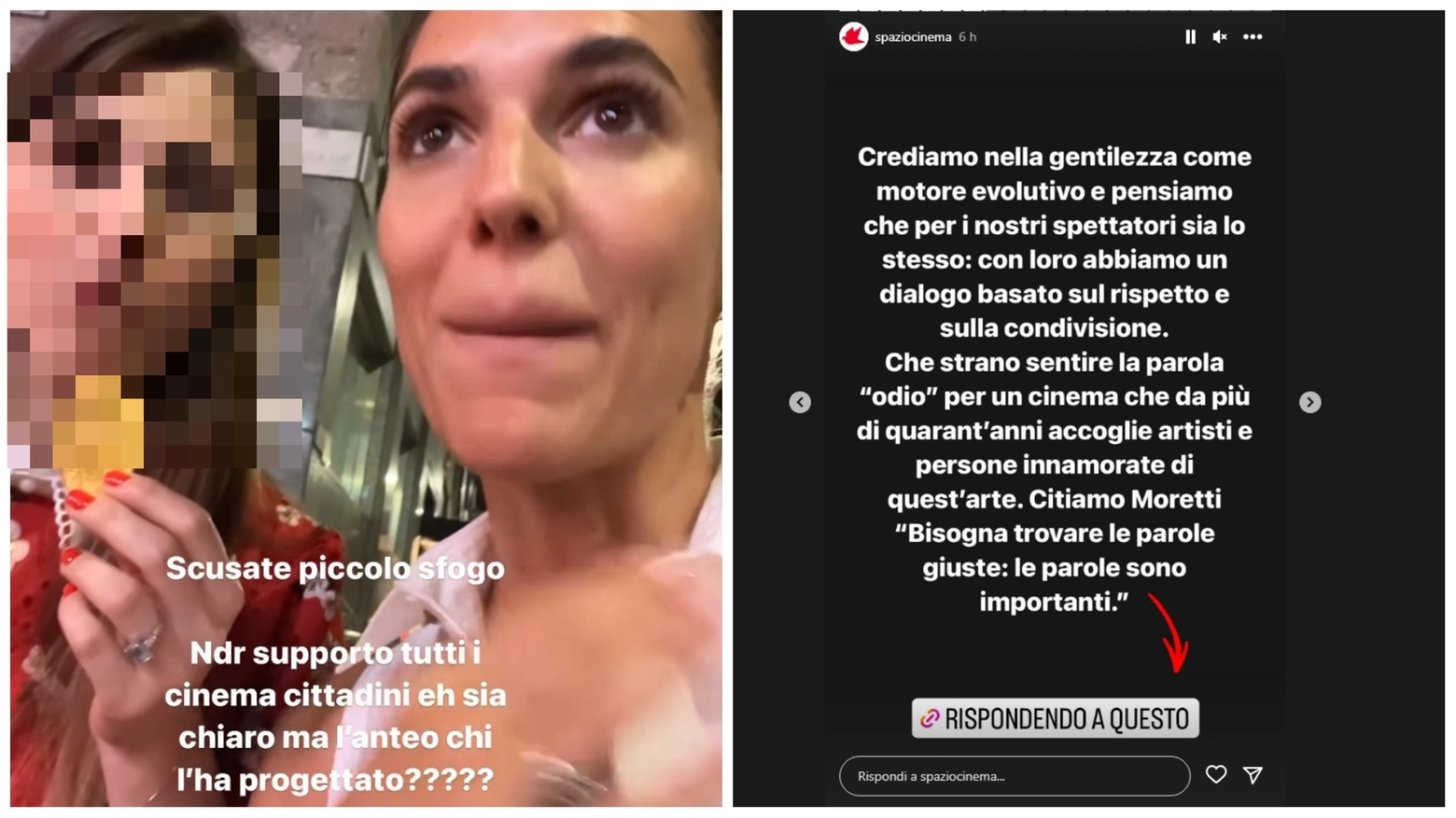 La story di Giulia Torelli e la replica del cinema Anteo