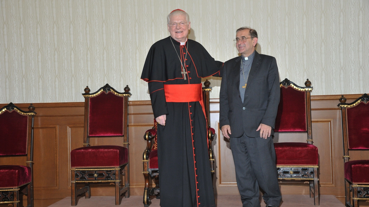 Angelo Scola e Mario Delpini, nuovo arcivescovo di Milano (Newpress)