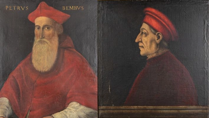 Da sinistra: il ritratto di Pietro Bembo e di Cosimo de' Medici