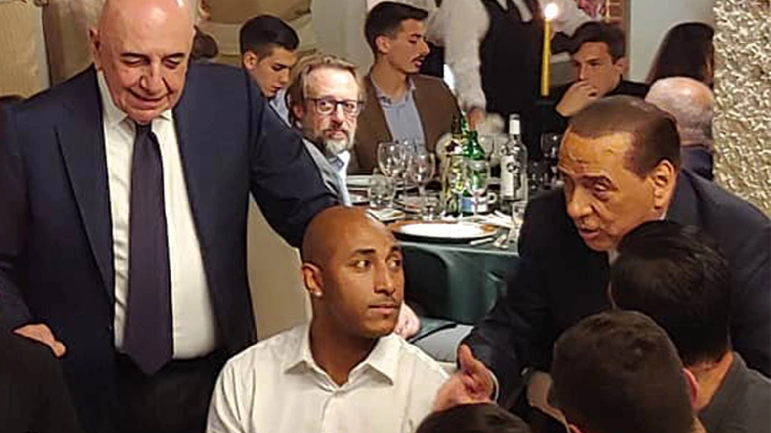Berlusconi e Galliani alla cena di Natale del Monza