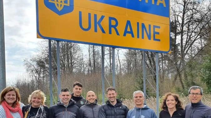 Il gruppo in Ucraina