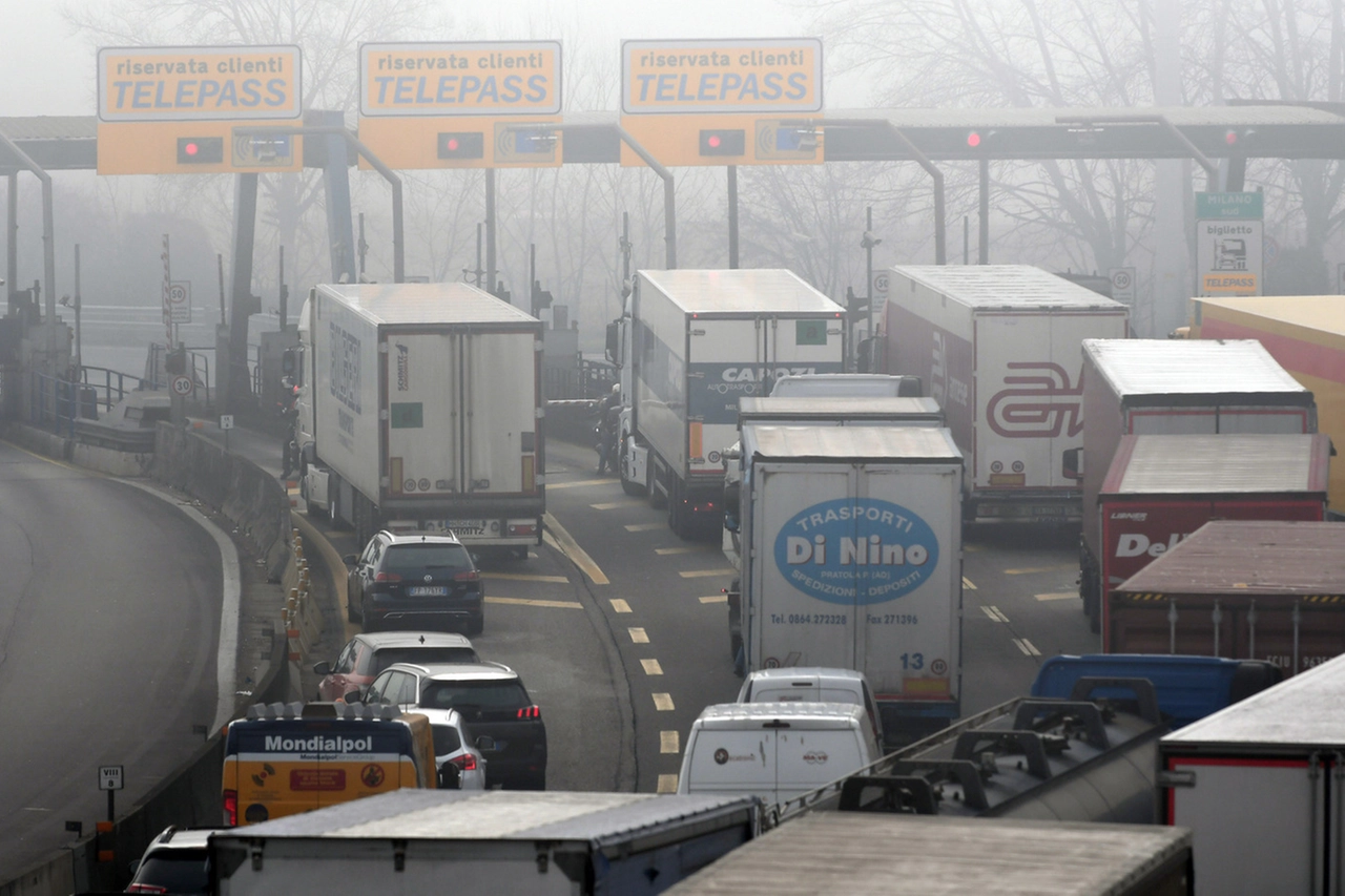 Traffico al casello di Melegnano