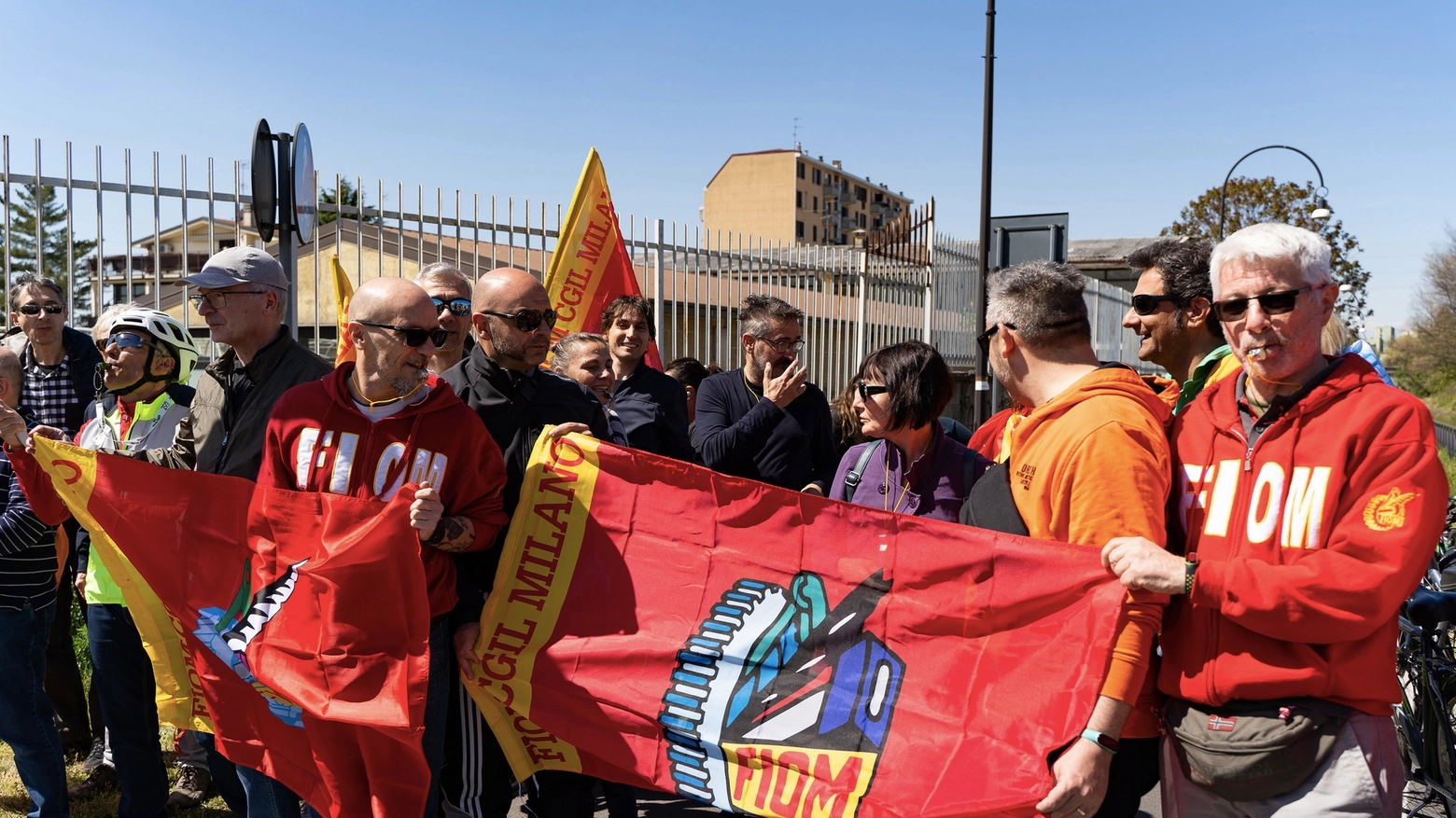 La manifestazione dei lavoratori Siae La manifestazione dei lavoratori Siae