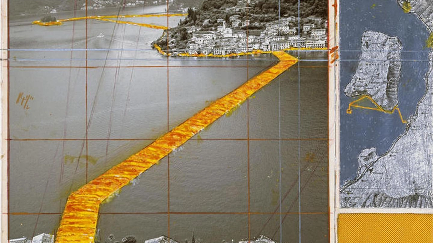 The Floating Piers, il progetto di Christo per il lago d'Iseo (Ansa)