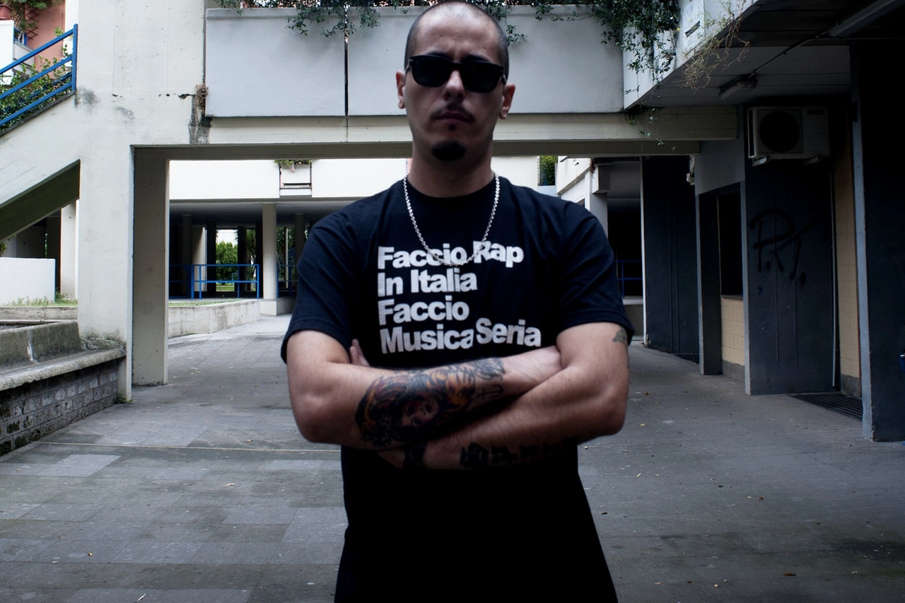 Il rapper Il Turco in concerto a Milano