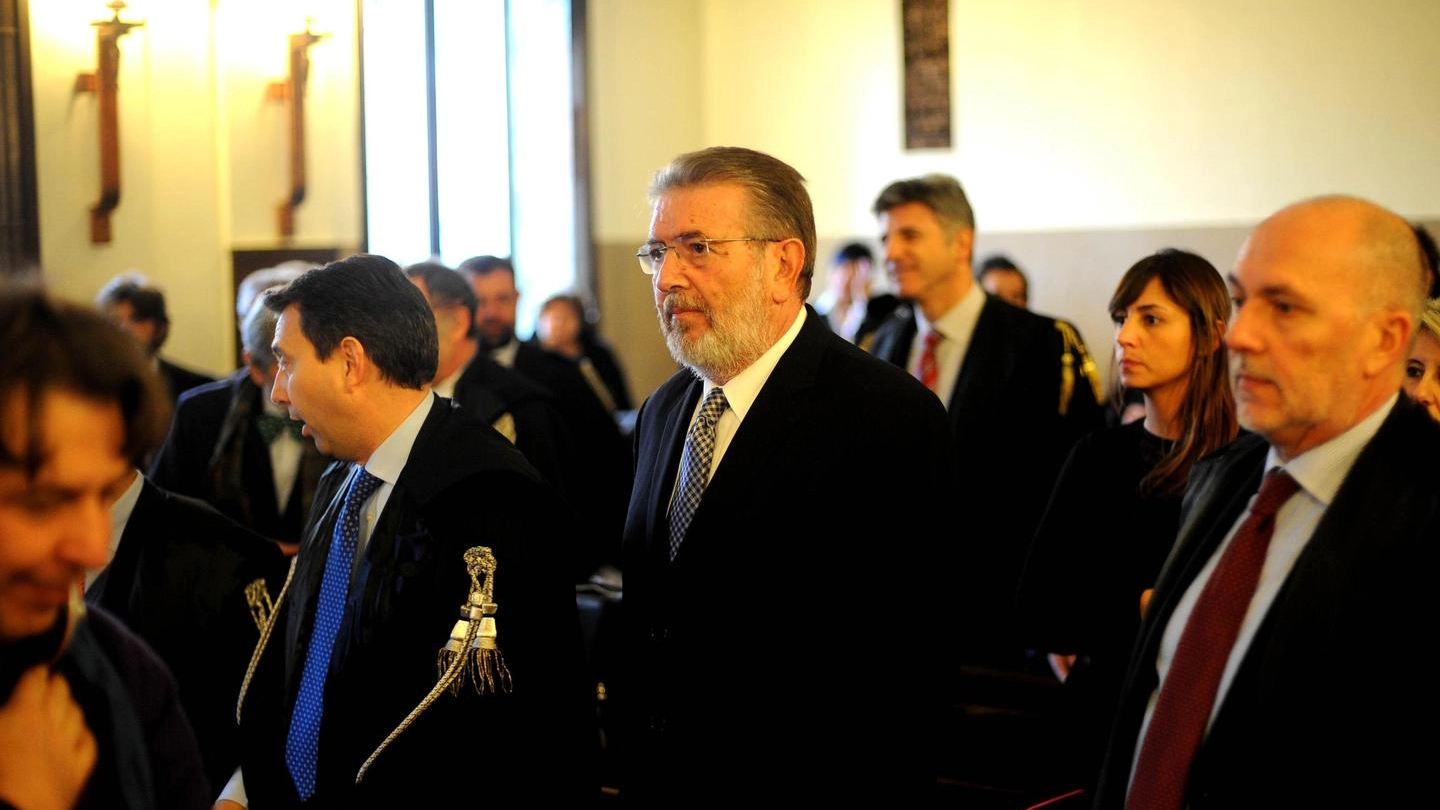 Filippo Penati durante l'ultima udienza del processo per tangenti