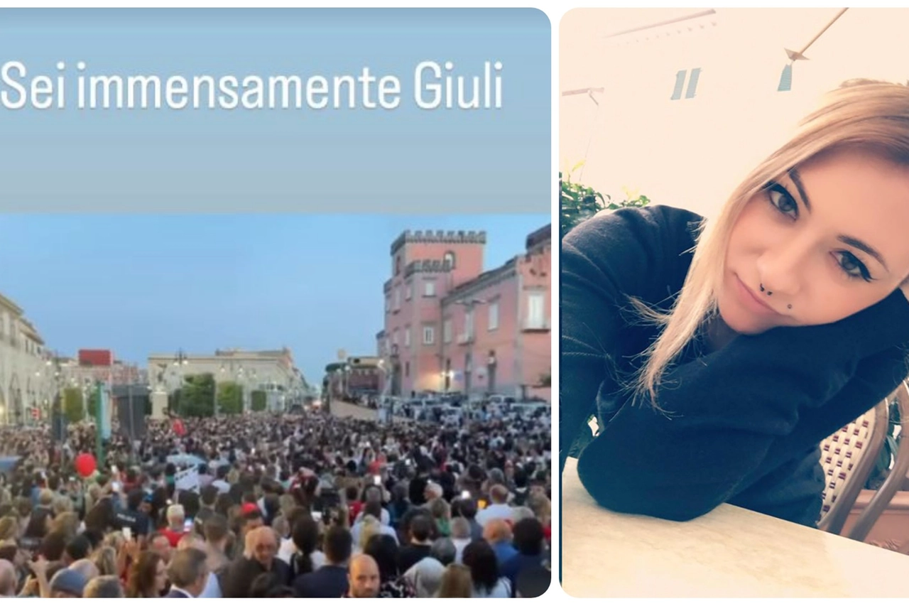 Giulia Tramontano e la fiaccolata a Sant'Antimo