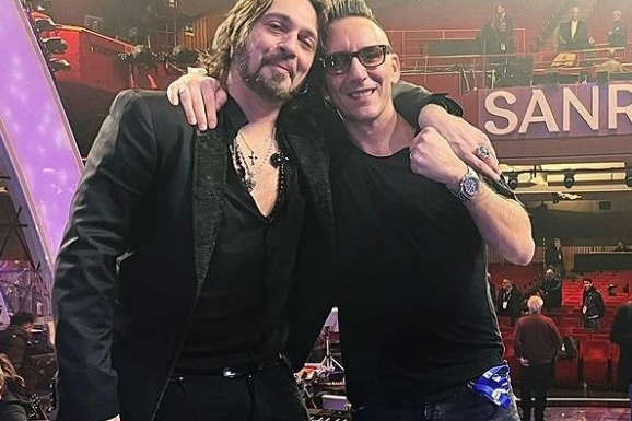 Kekko dei Modà e Francesco Sarcina (Foto Instagram)