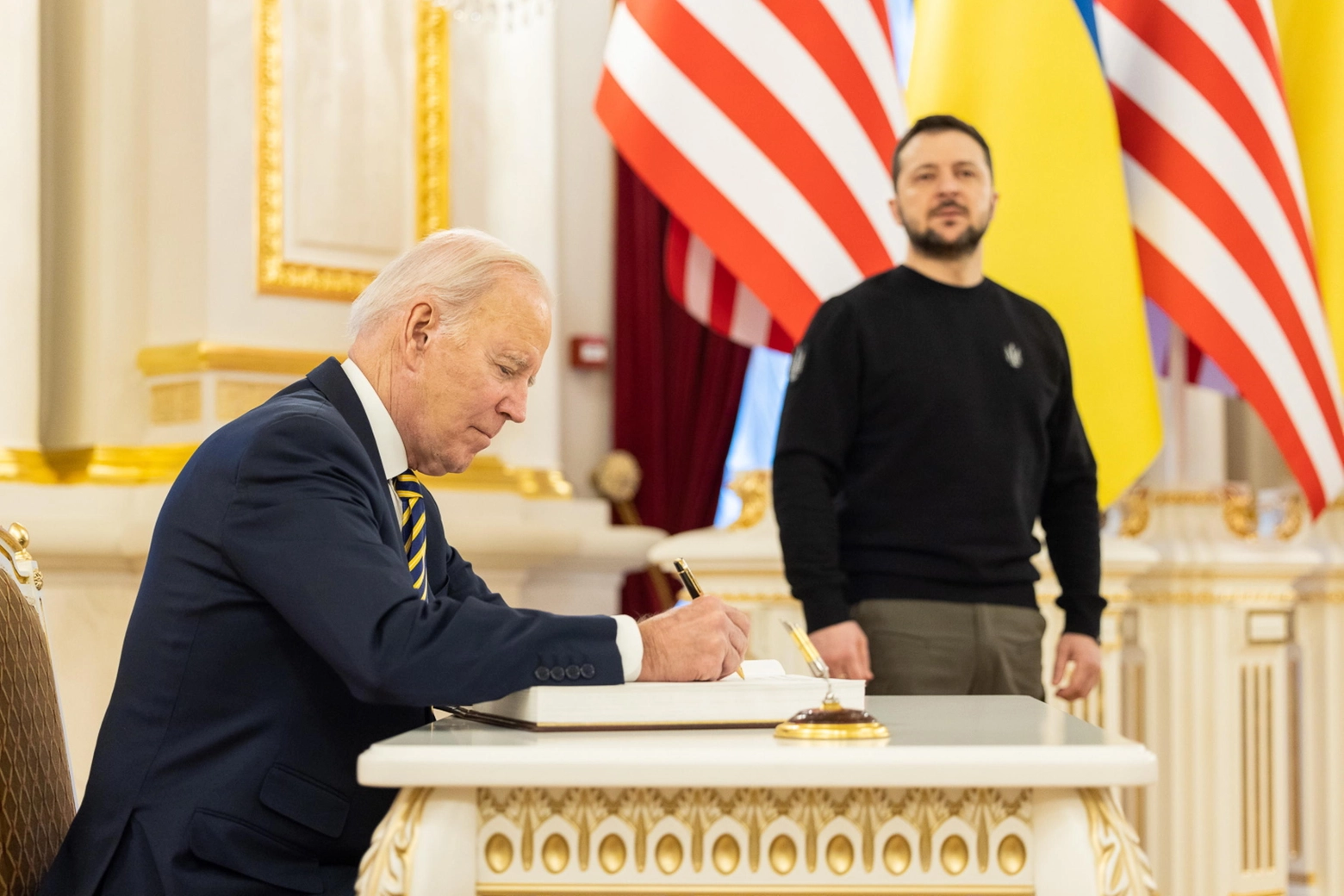 Joe Biden e Volodymyr Zelensky (Ansa)