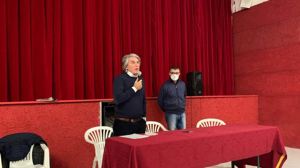 Giuseppe Monticelli direttore del distretto Ats del Lodigiano in una serata a Guardamiglio